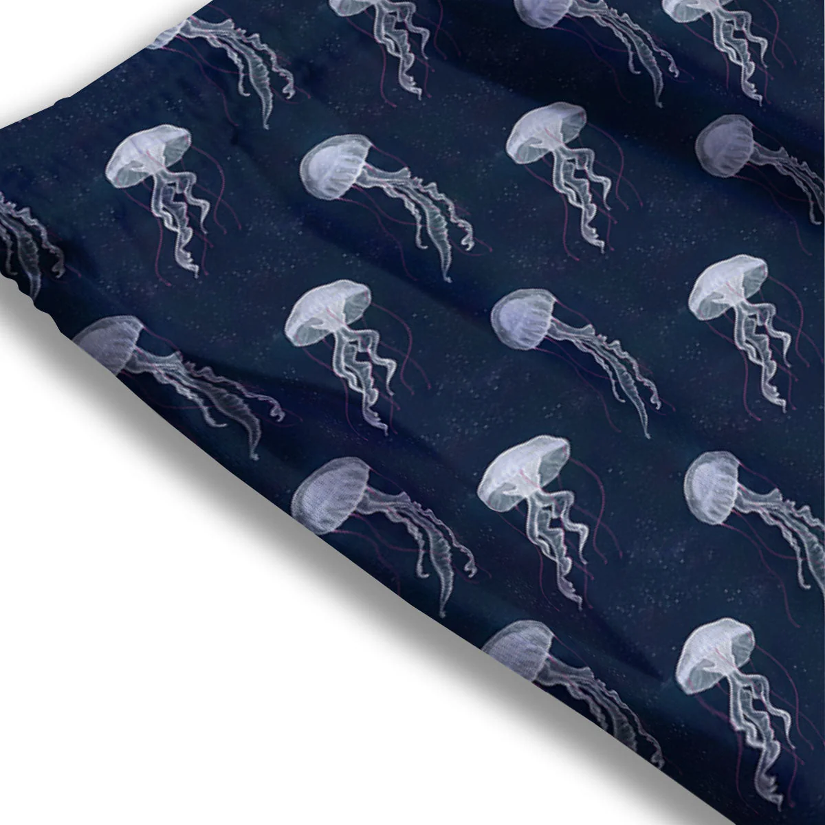 Jellyfish Fish Print Pattern Mesh Shorts - Image 3