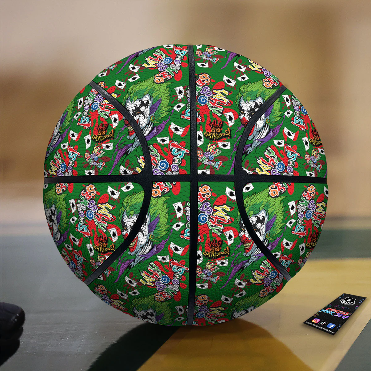 Joker Why So Serious Colorful Print Pattern Basketball