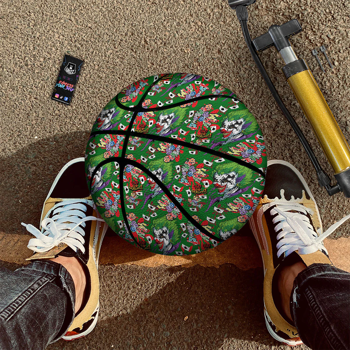 Joker Why So Serious Colorful Print Pattern Basketball - Image 3