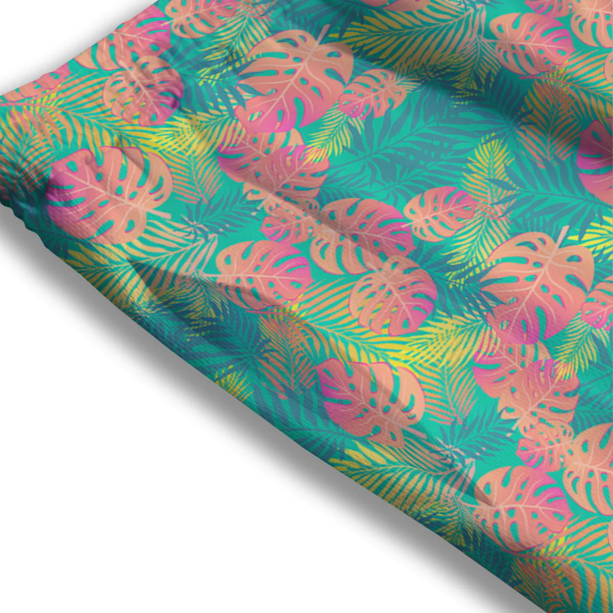 Jungle Hawaiian Colorful Tropical Print Mesh Shorts - Image 3