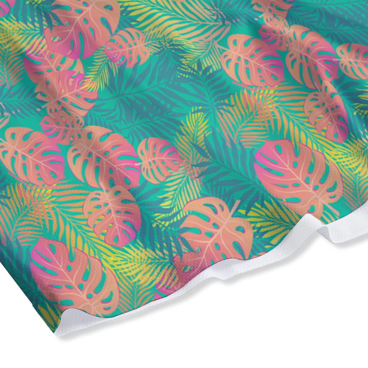 Jungle Hawaiian Colorful Tropical Print Mesh Shorts - Image 4