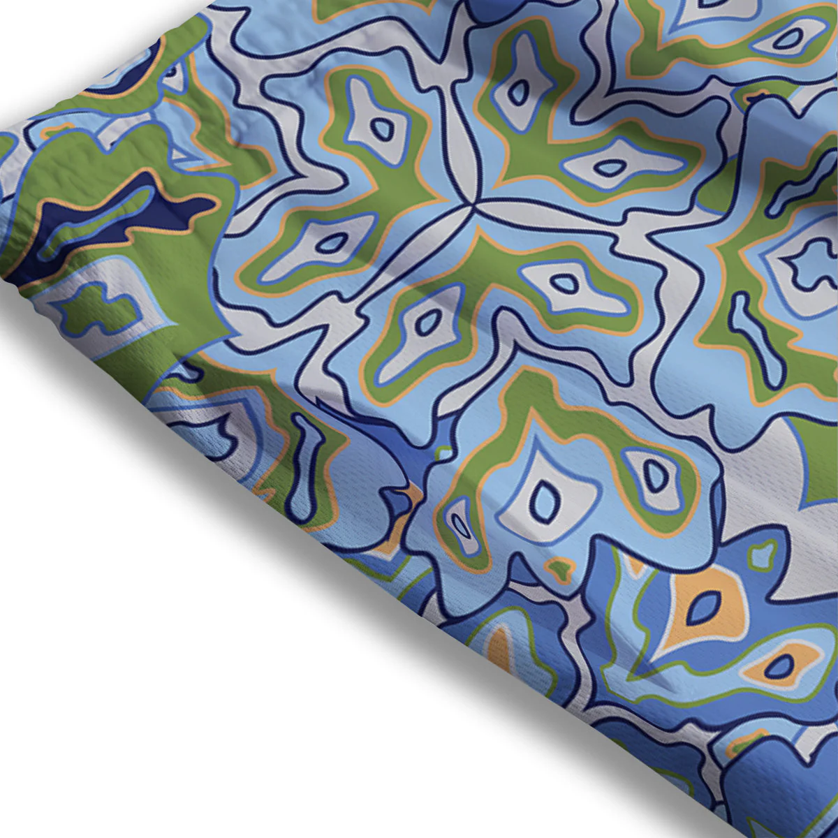 Kaleidoscope Boho Print Mesh Shorts - Image 3