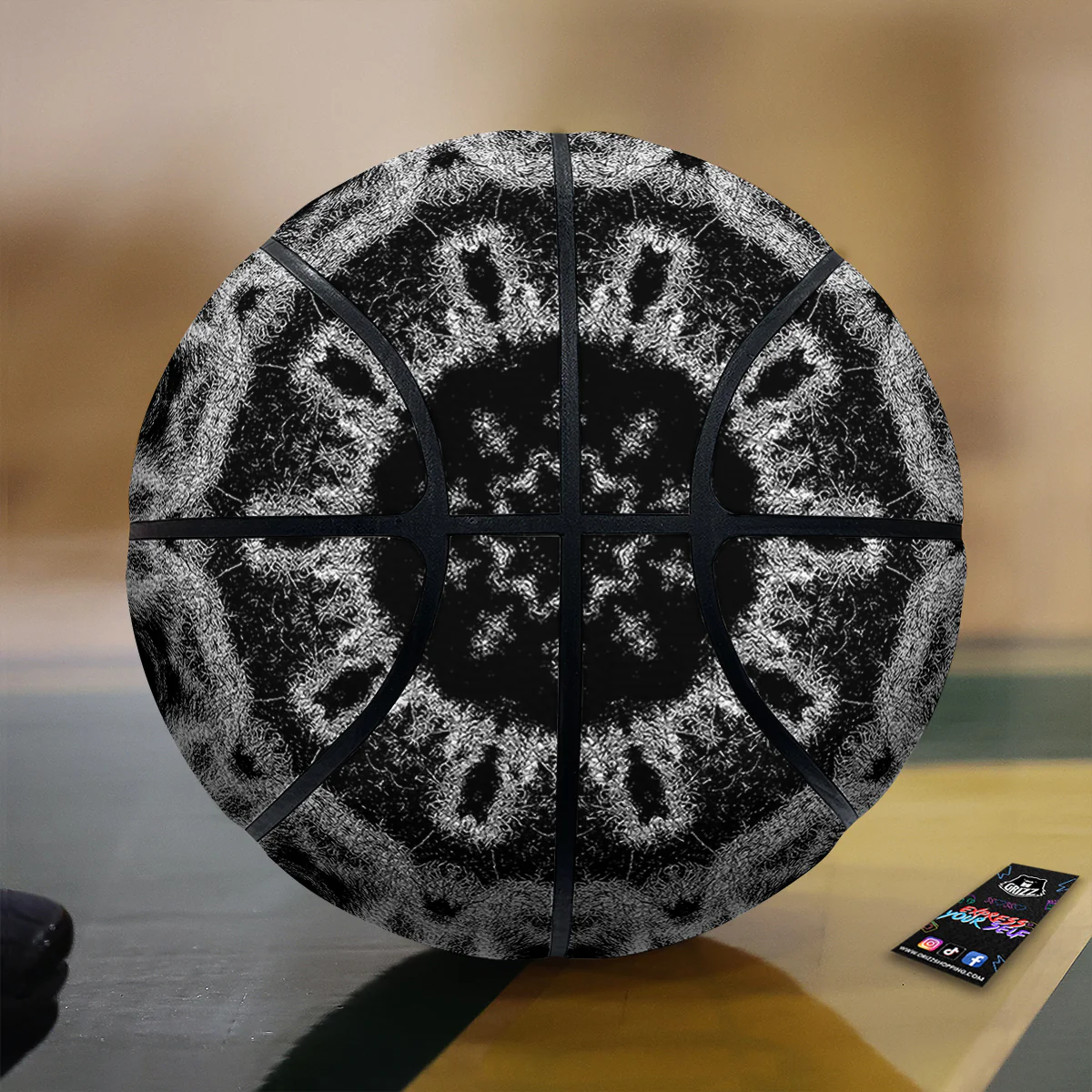 Kaleidoscope Cloud Dark Print Basketball