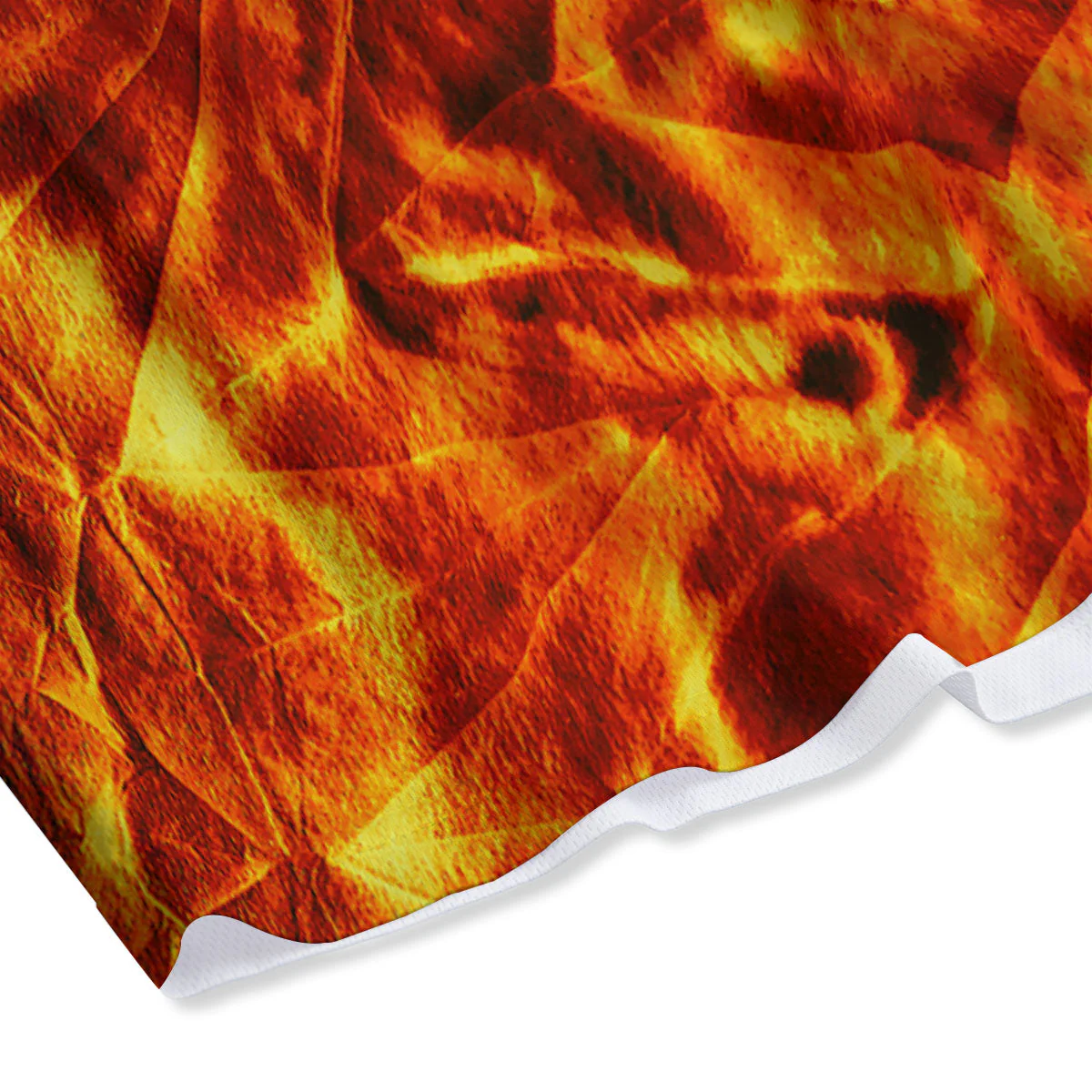Kaleidoscope Flame Print Mesh Shorts - Image 4
