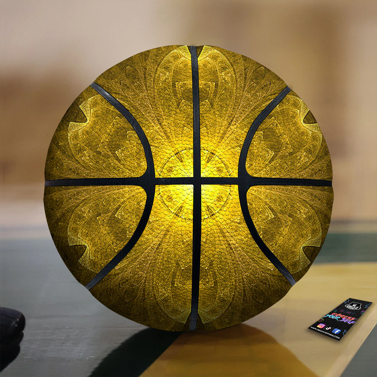 Kaleidoscope Golden Print Basketball