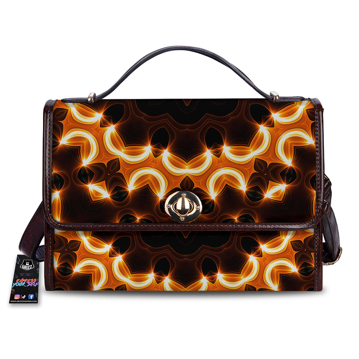 Kaleidoscope Vintage Print Women's Satchel Bag