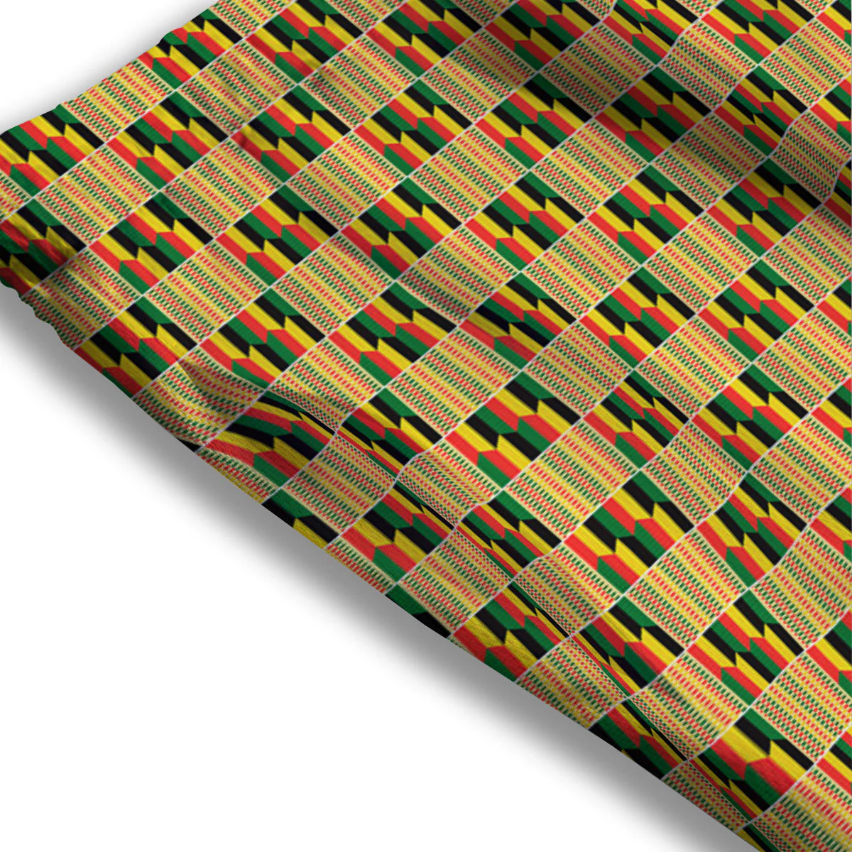 Kente Ethnic Print Pattern Mesh Shorts - Image 3
