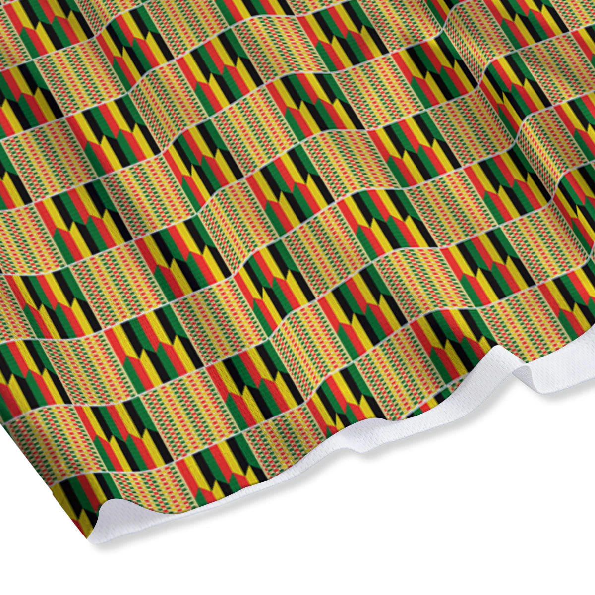 Kente Ethnic Print Pattern Mesh Shorts - Image 4