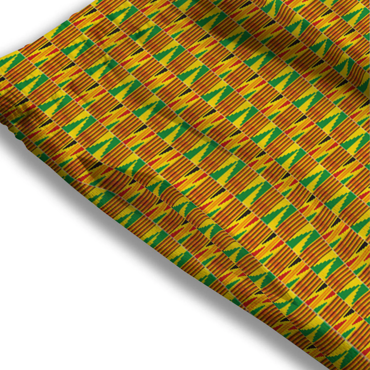 Kente Ghana Print Pattern Mesh Shorts - Image 3