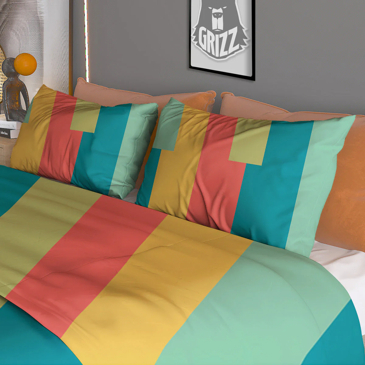 Keyboard Piano Colorful Print Duvet Cover Bedding Set - Image 3