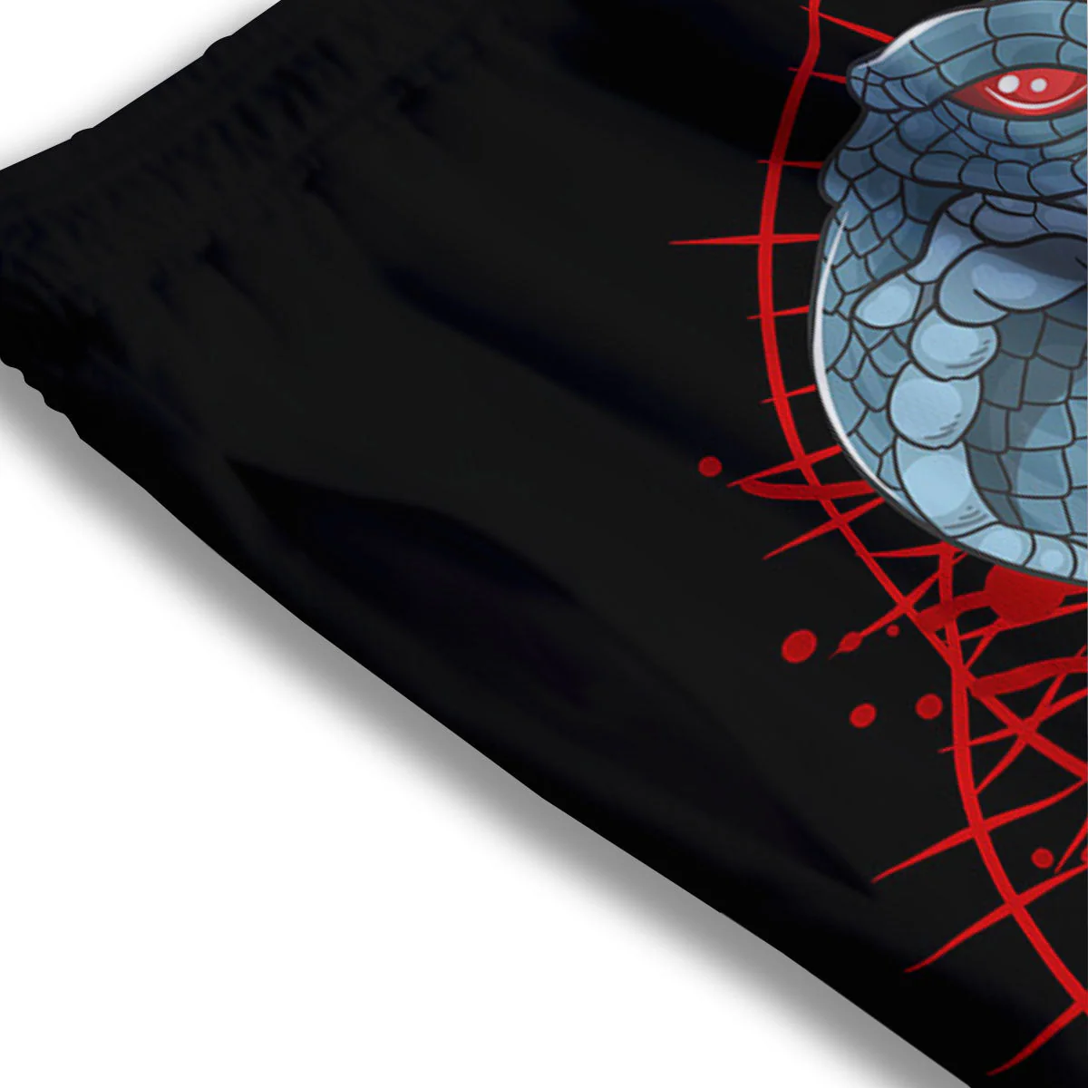 King Cobra Body Blue Print Mesh Shorts - Image 3