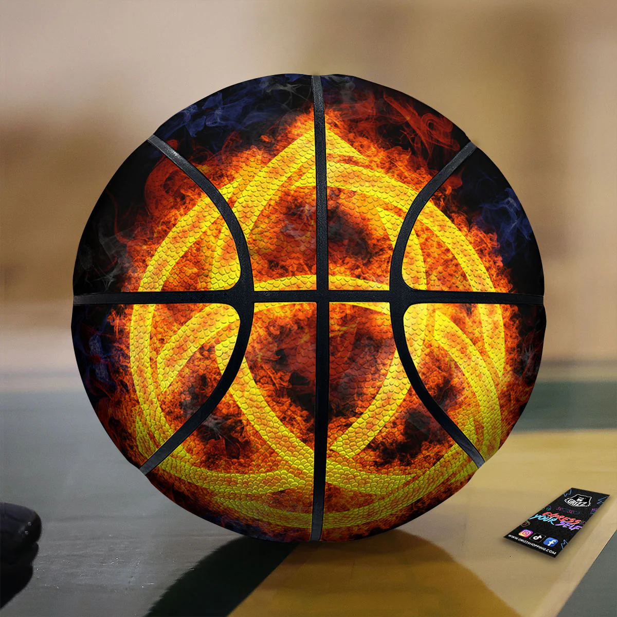 Knot Fire Celtic Print Basketball