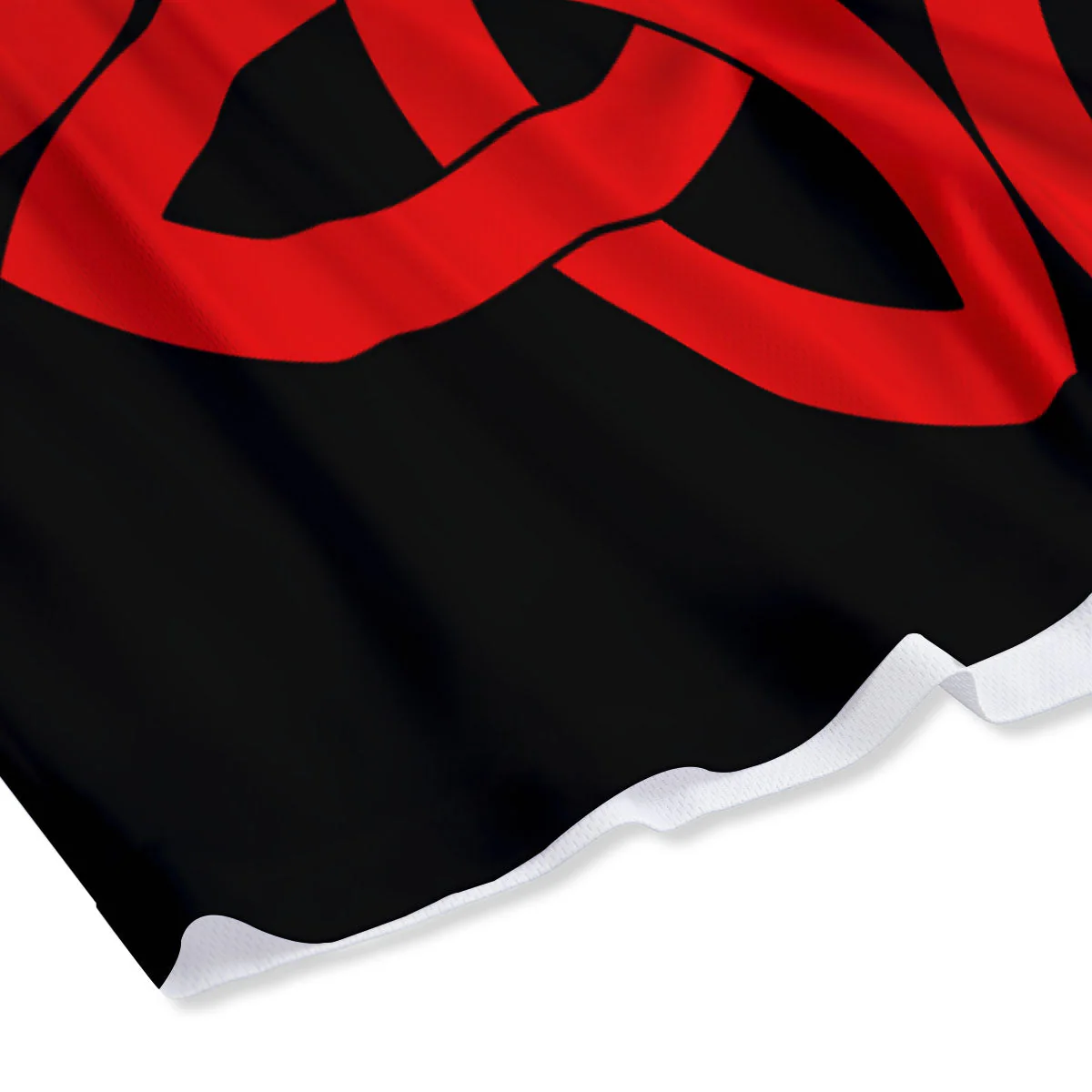 Knot Red Celtic Print Mesh Shorts - Image 4