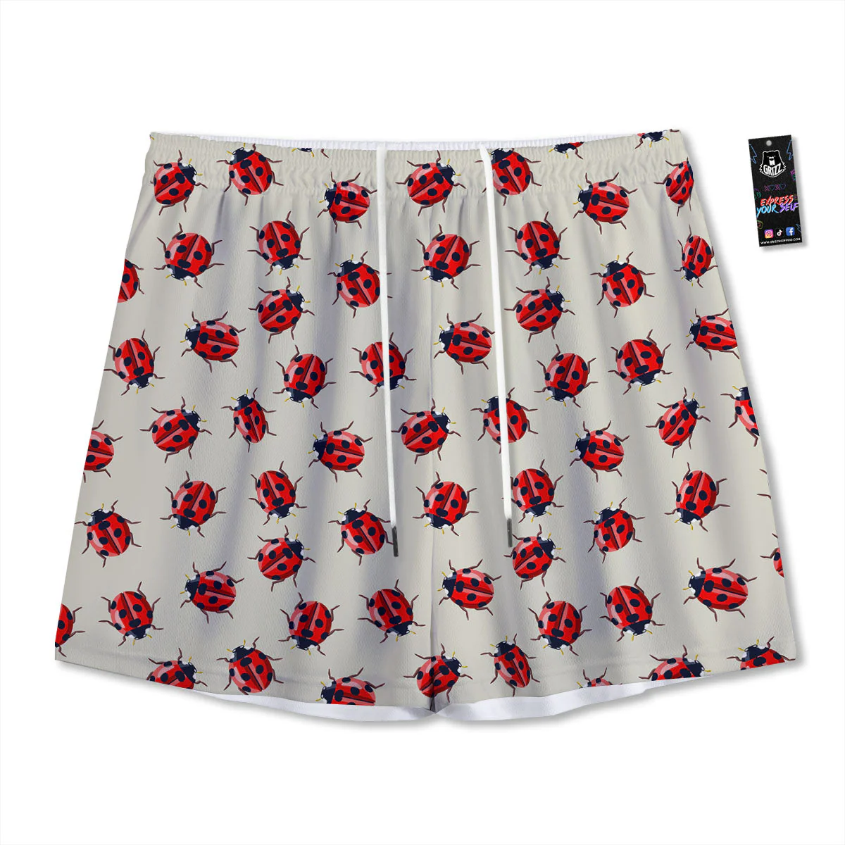 Ladybird Little Print Pattern Mesh Shorts