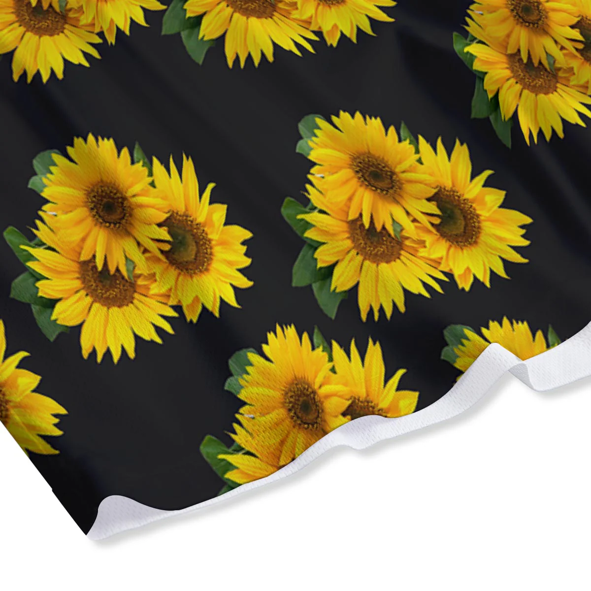 Landscape Sunflower Print Pattern Mesh Shorts - Image 4