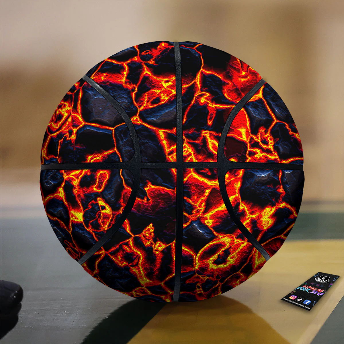 Lava Molten Print Basketball
