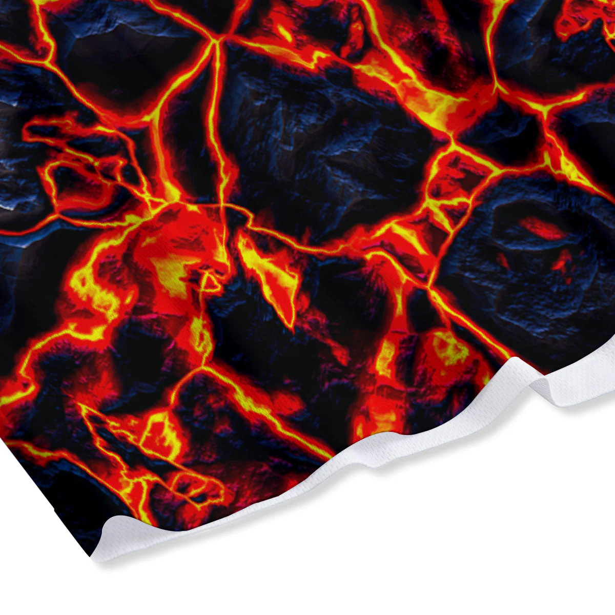 Lava Molten Print Mesh Shorts - Image 4