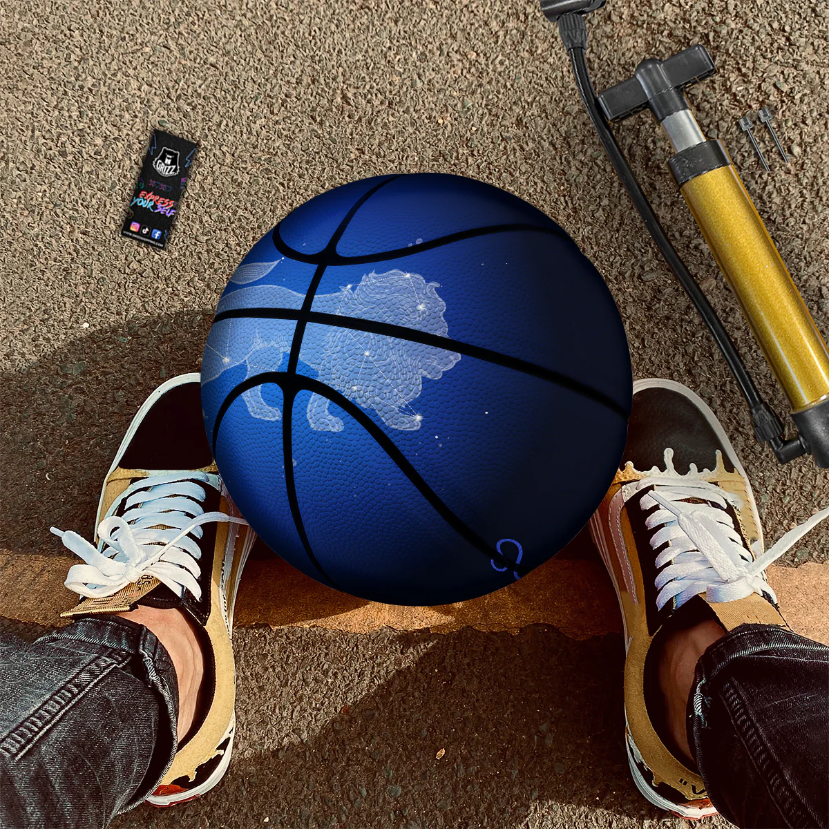 Leo Constellation Print Basketball - Image 2