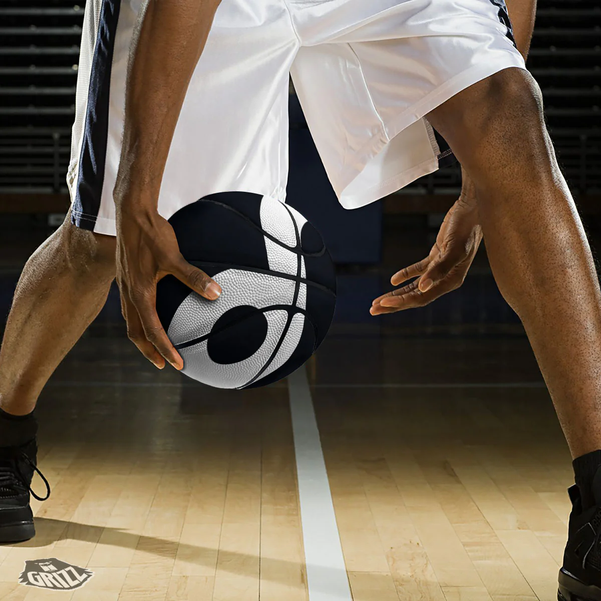 Leo Sign Zodiac White And Black Print Basketball - Image 3