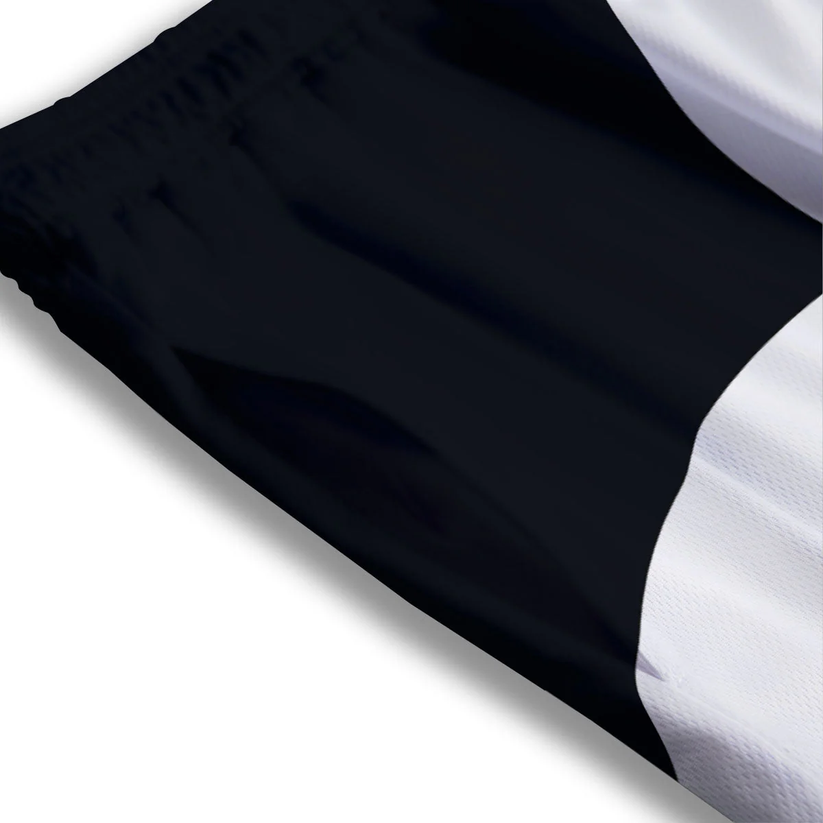 Leo Sign Zodiac White And Black Print Mesh Shorts - Image 3