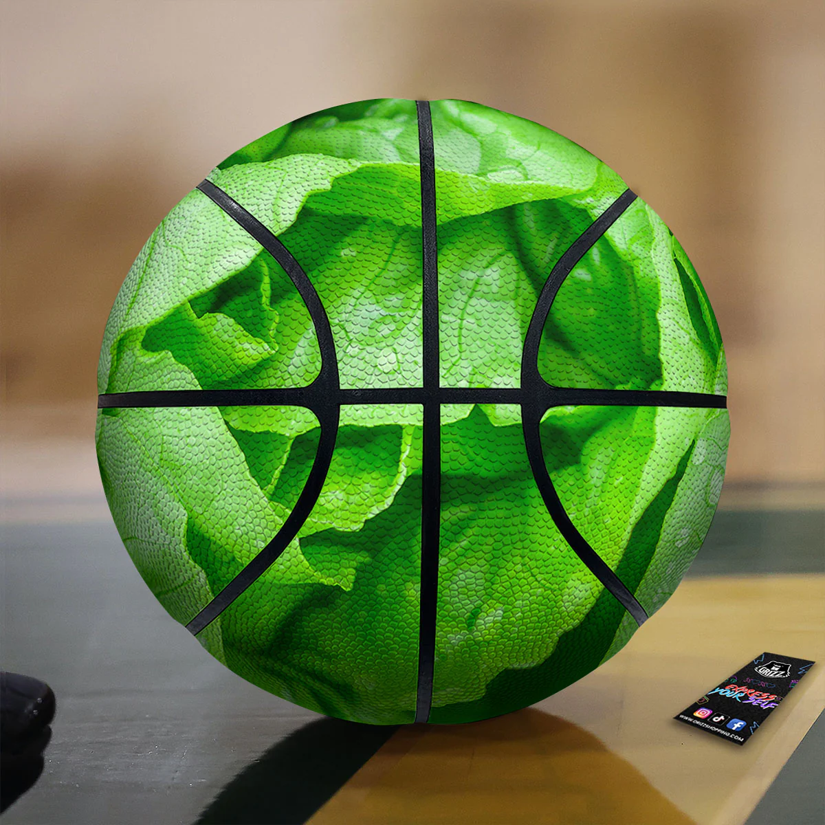 Lettuce Fresh Leaves Print Basketball