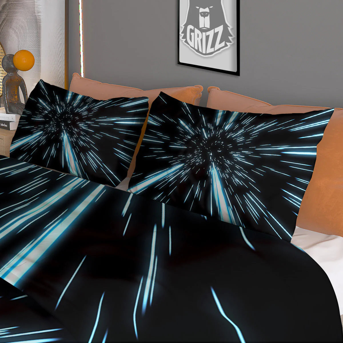 Lightspeed Blue Print Duvet Cover Bedding Set - Image 3
