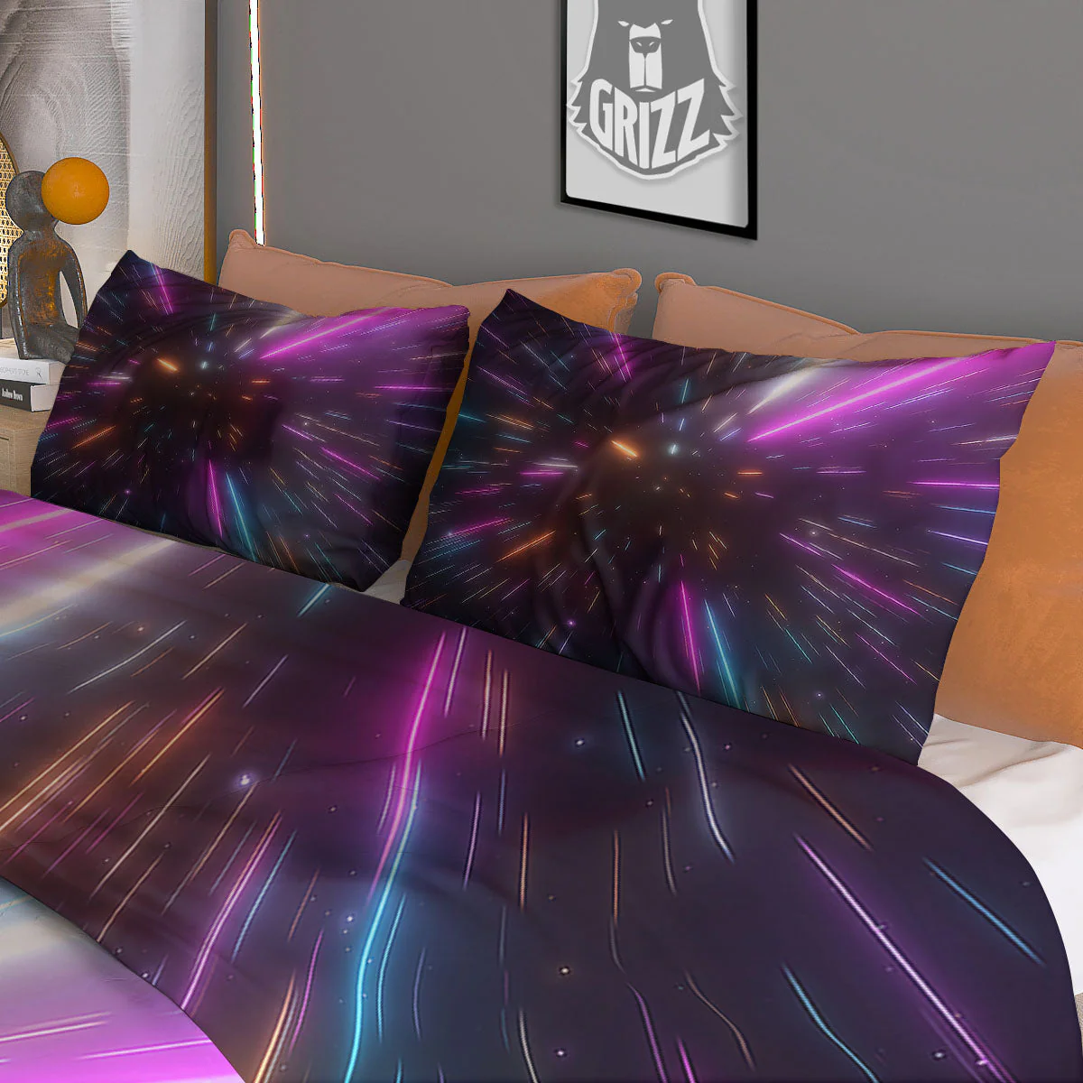 Lightspeed Hyperspace Print Duvet Cover Bedding Set - Image 3