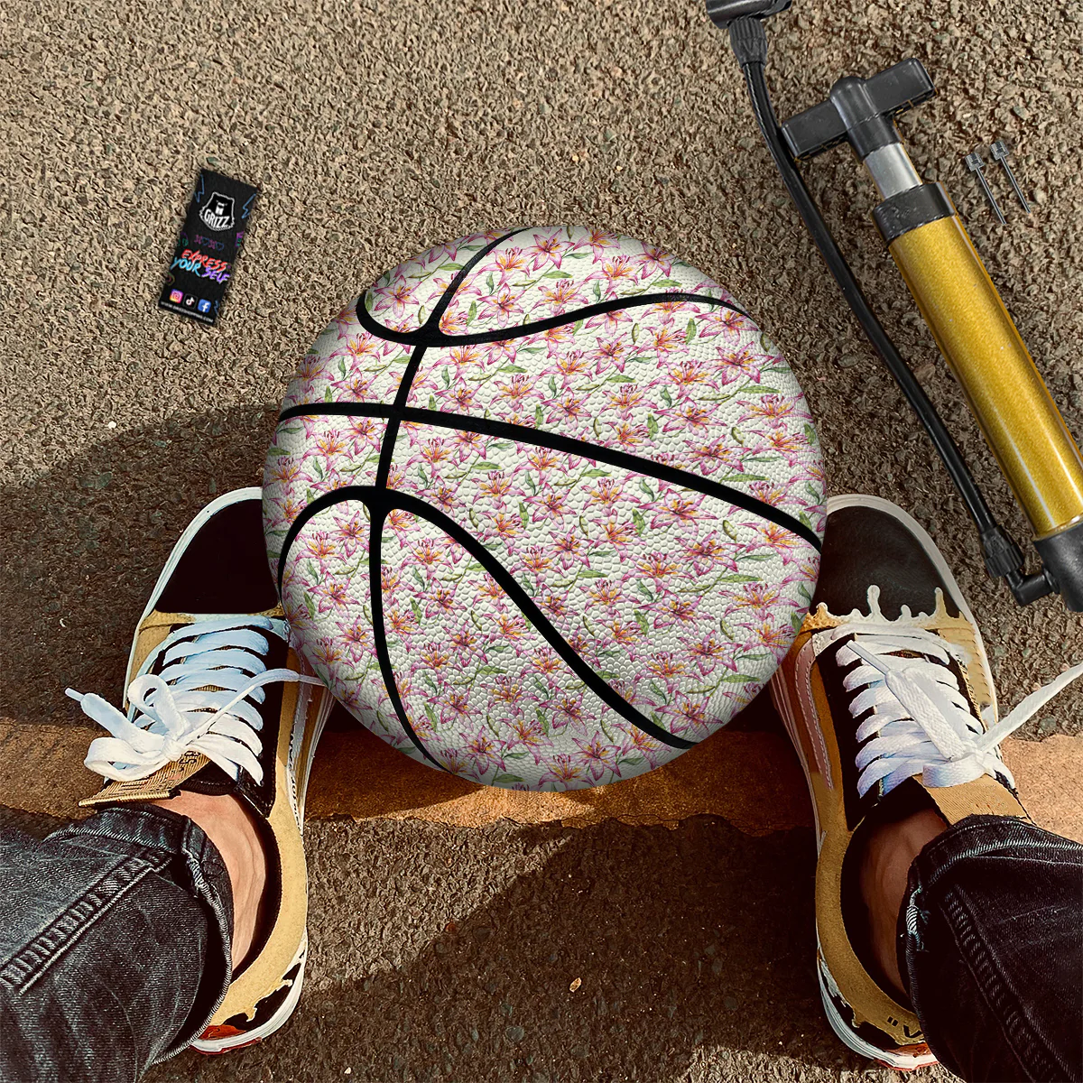 Lily Water Cute Print Pattern Basketball - Image 2