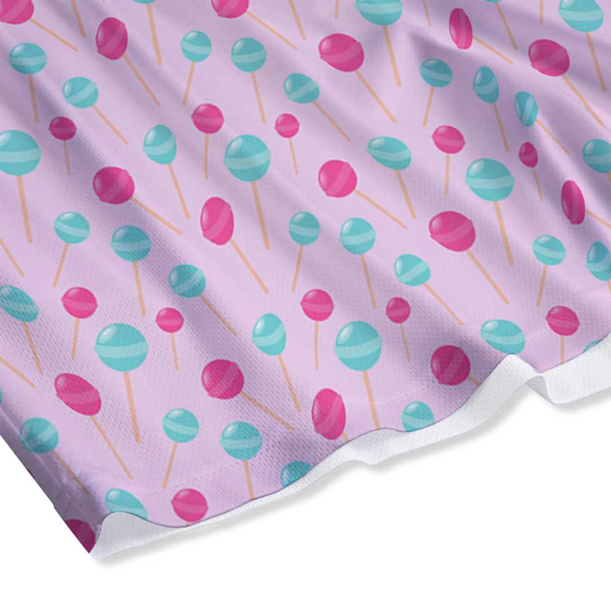 Lollipop Cartoon Print Pattern Mesh Shorts - Image 4