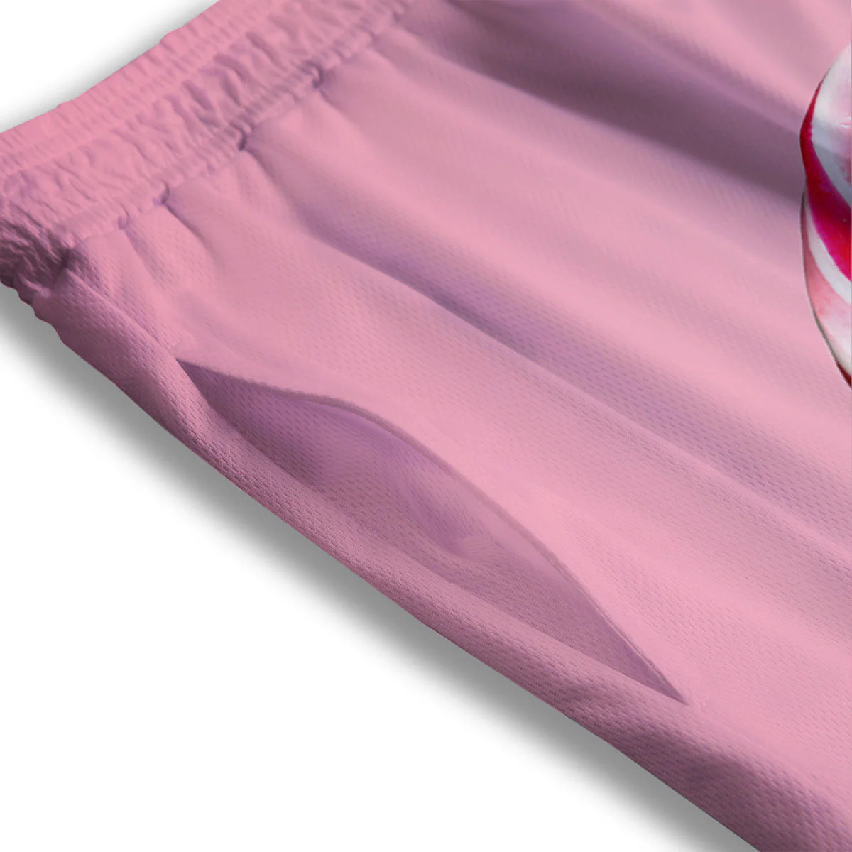 Lollipop Retro Print Mesh Shorts - Image 3