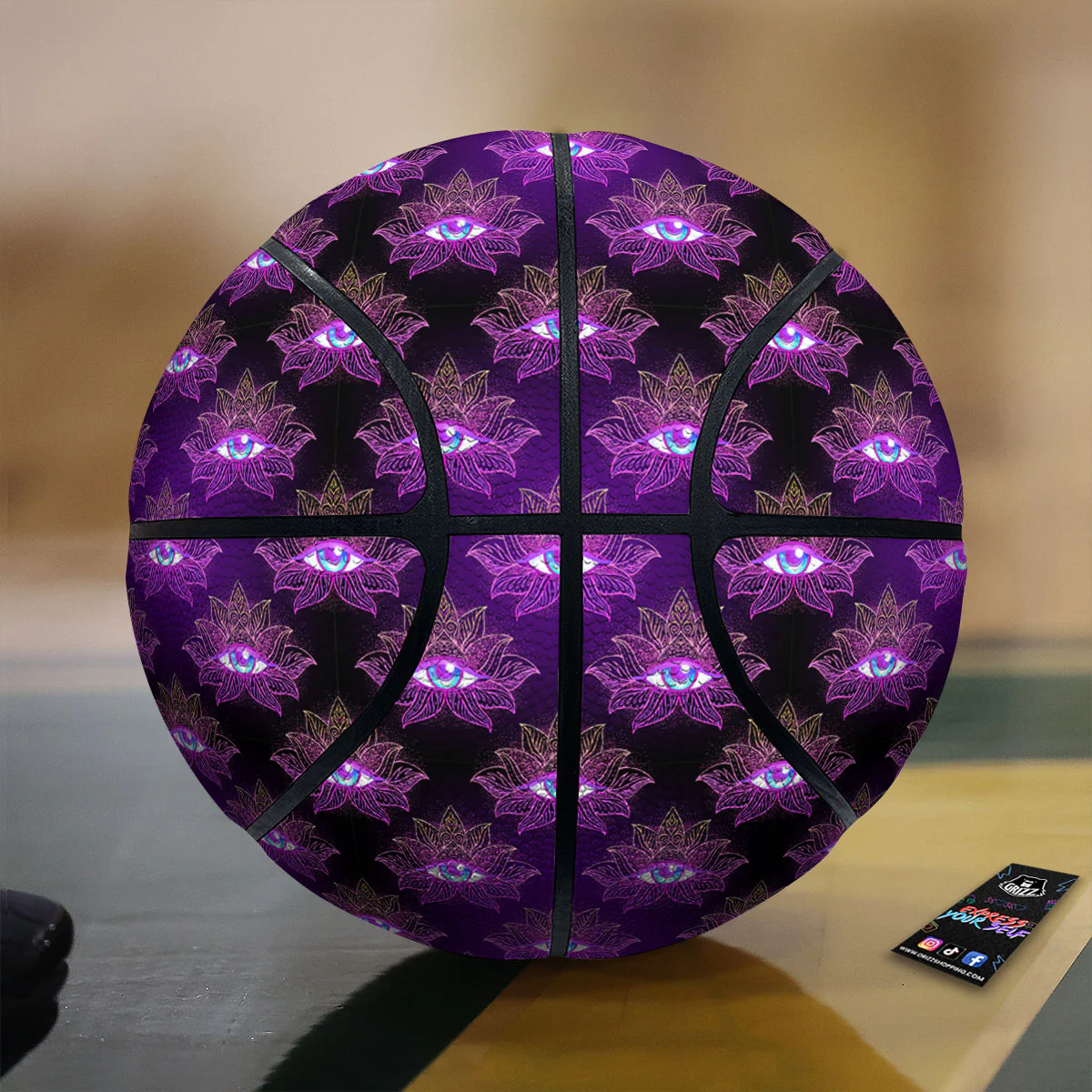 Lotus Eye Of Providence Print Pattern Basketball