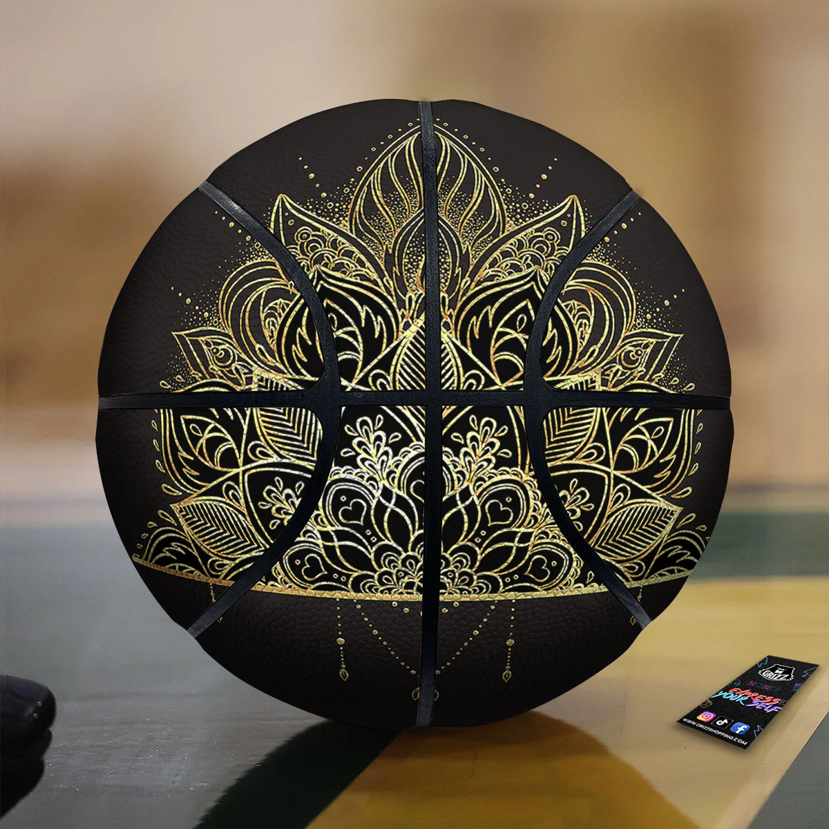 Lotus Spiritual Golden Print Basketball