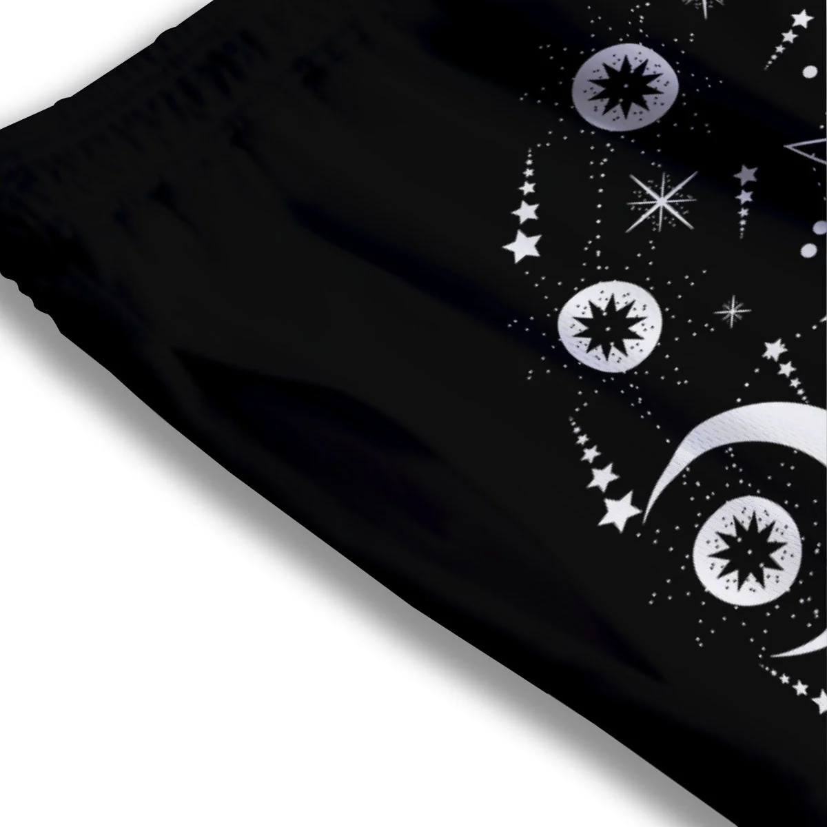 Lunar Phase Galaxy Print Mesh Shorts - Image 3