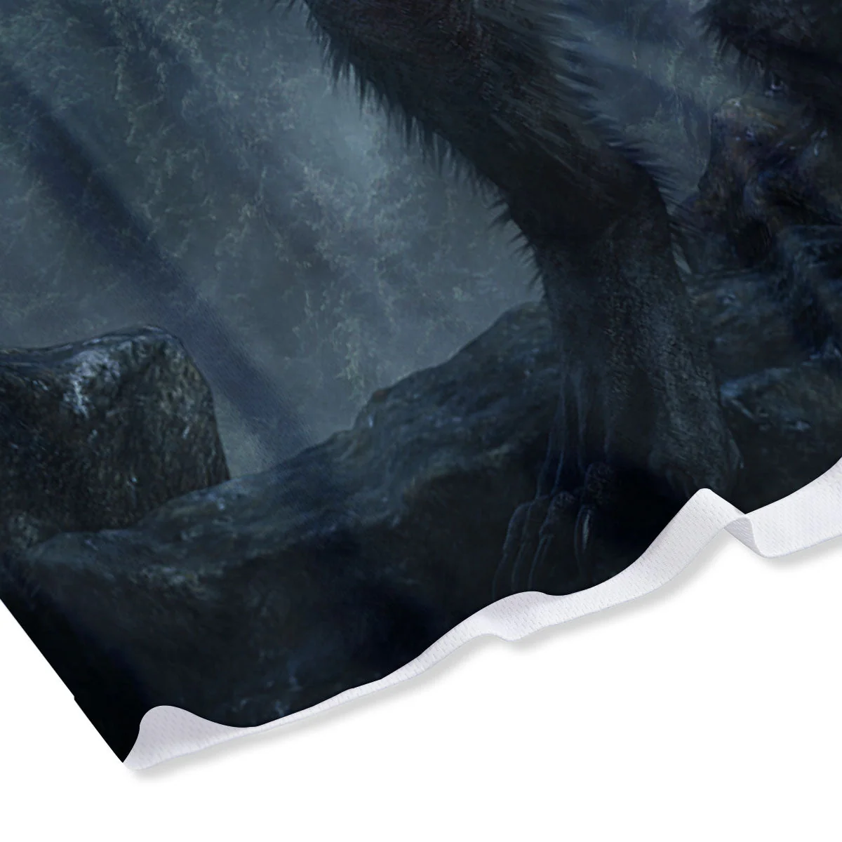 Lycan werewolf And Full Moon Print Mesh Shorts - Image 4