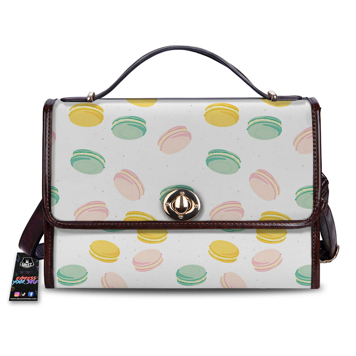 Macaron Pastel Print Pattern Women's Satchel Bag