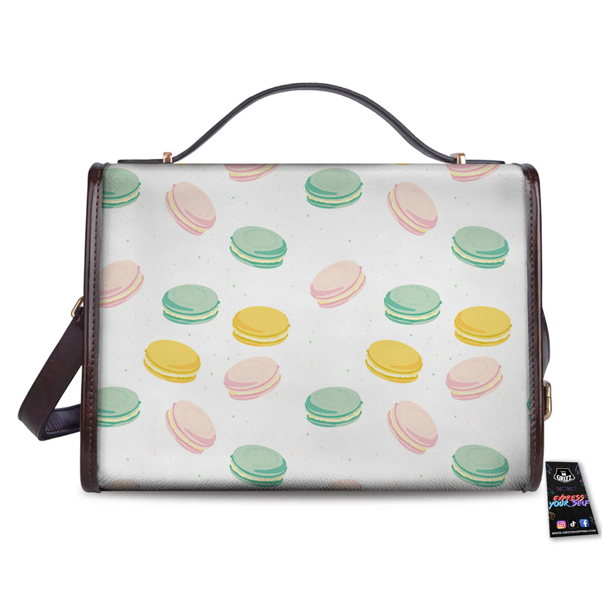 Macaron Pastel Print Pattern Women's Satchel Bag - Image 2