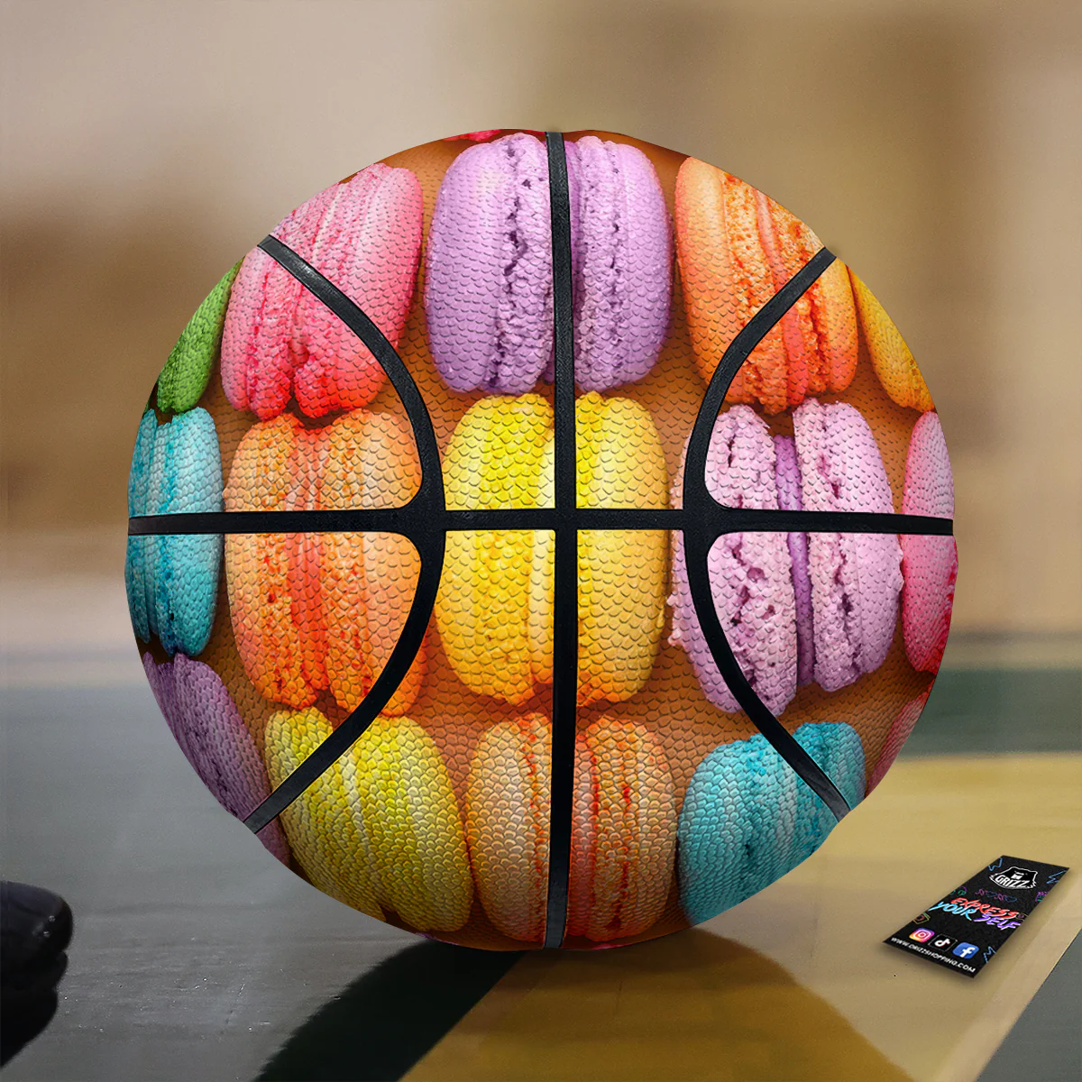 Macarons Colorful Print Basketball