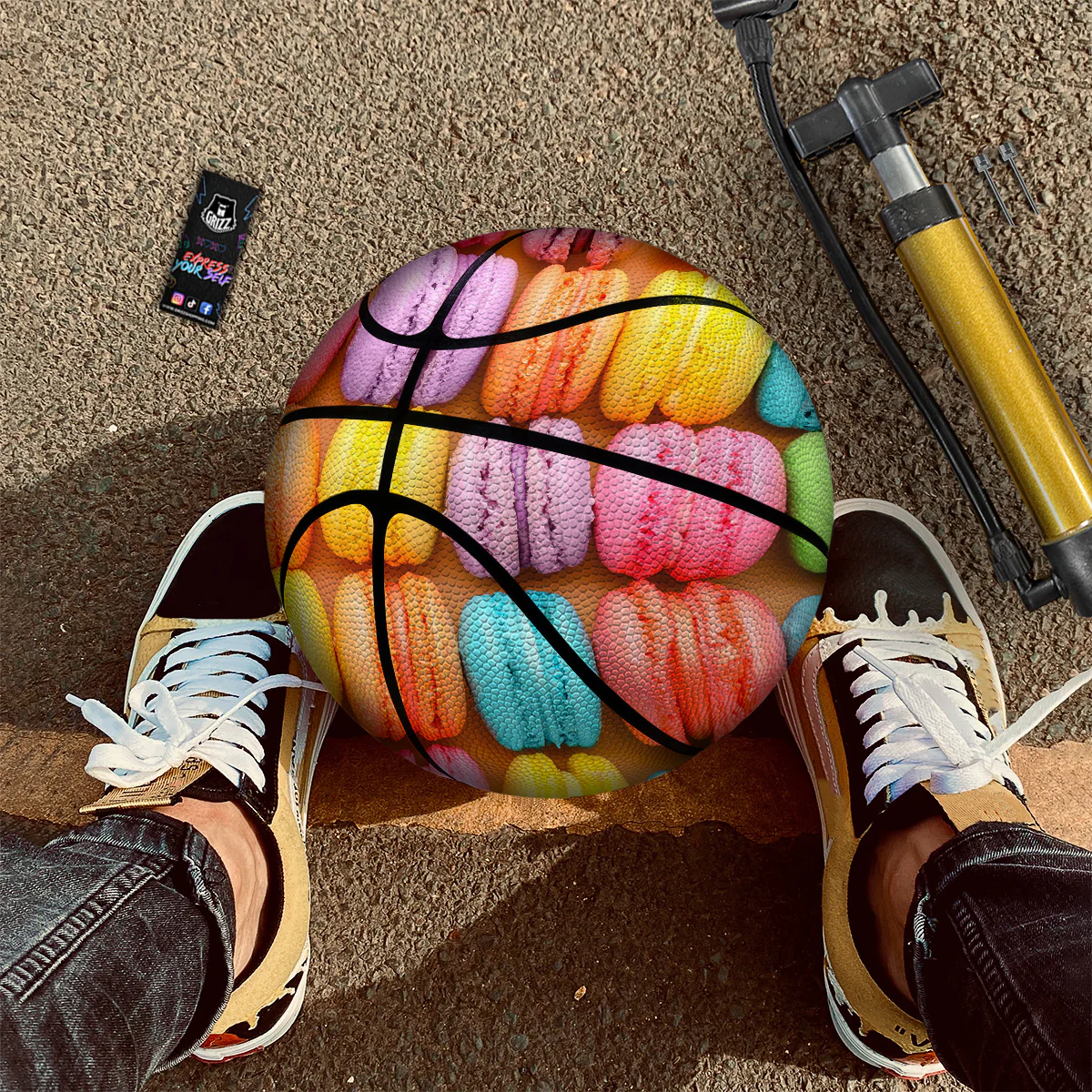 Macarons Colorful Print Basketball - Image 2
