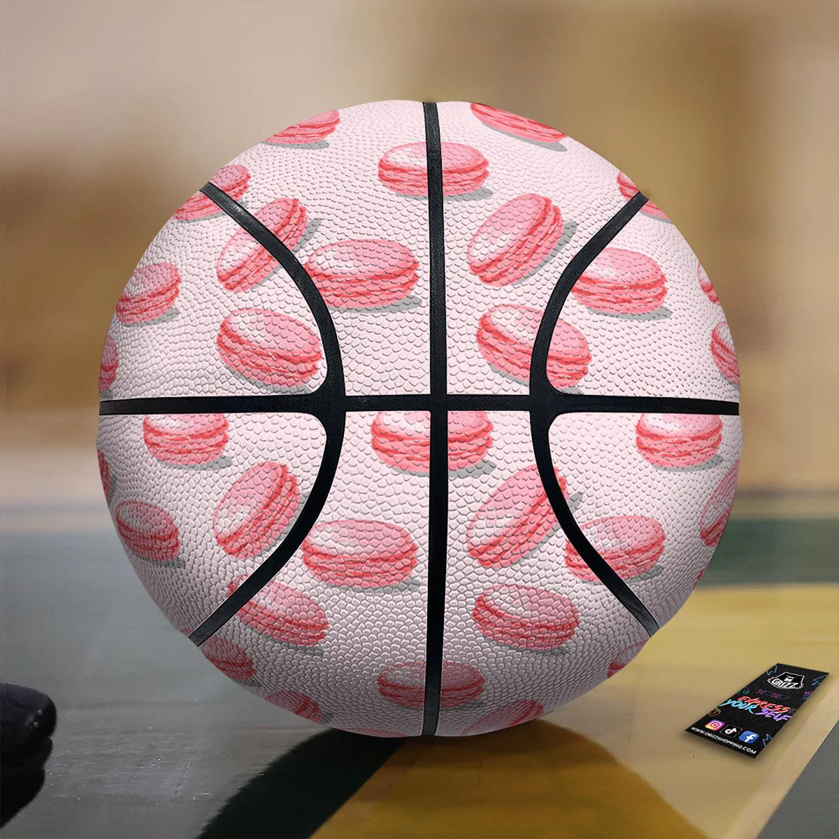Macarons Sweet Print Pattern Basketball