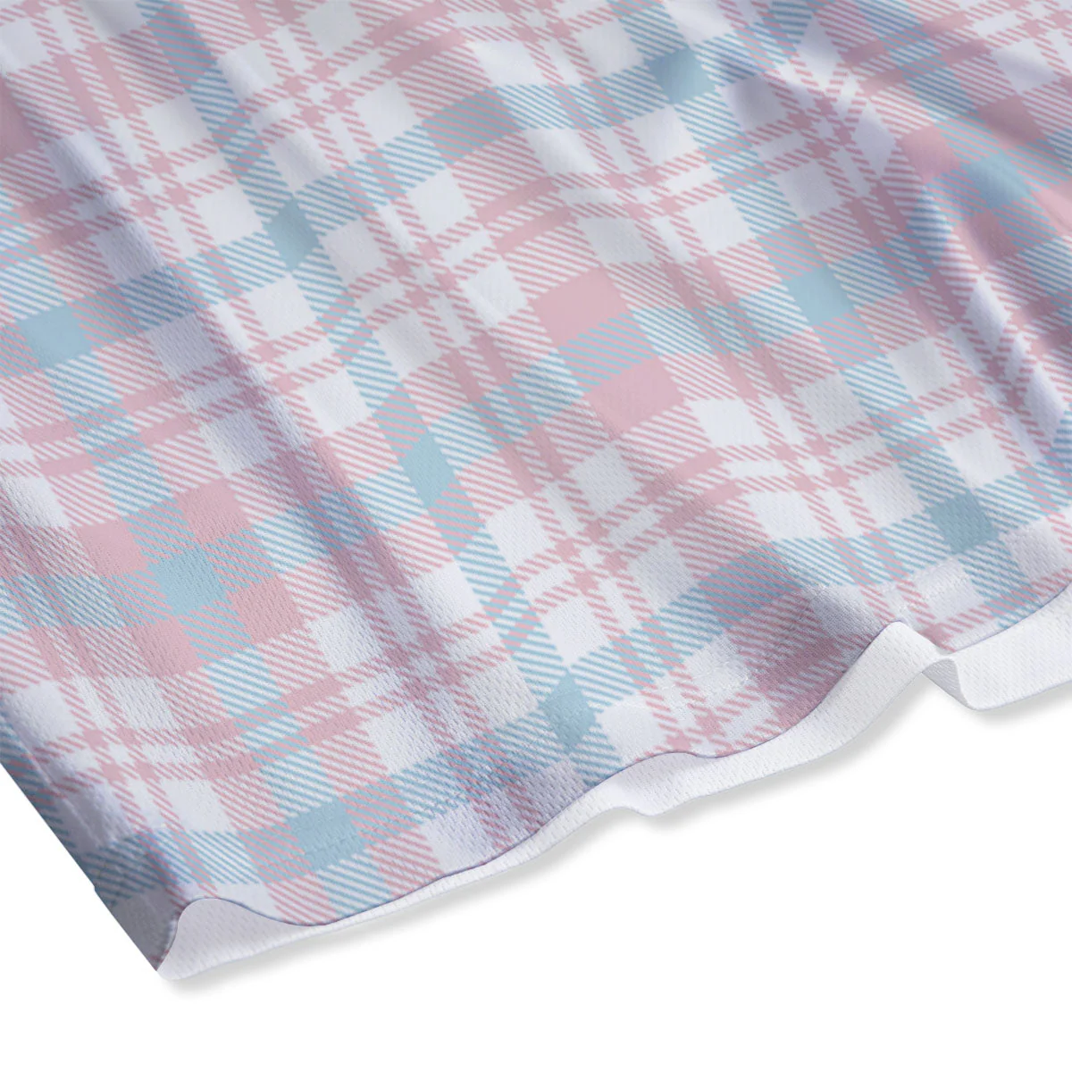 Madras Pastel Print Pattern Mesh Shorts - Image 4