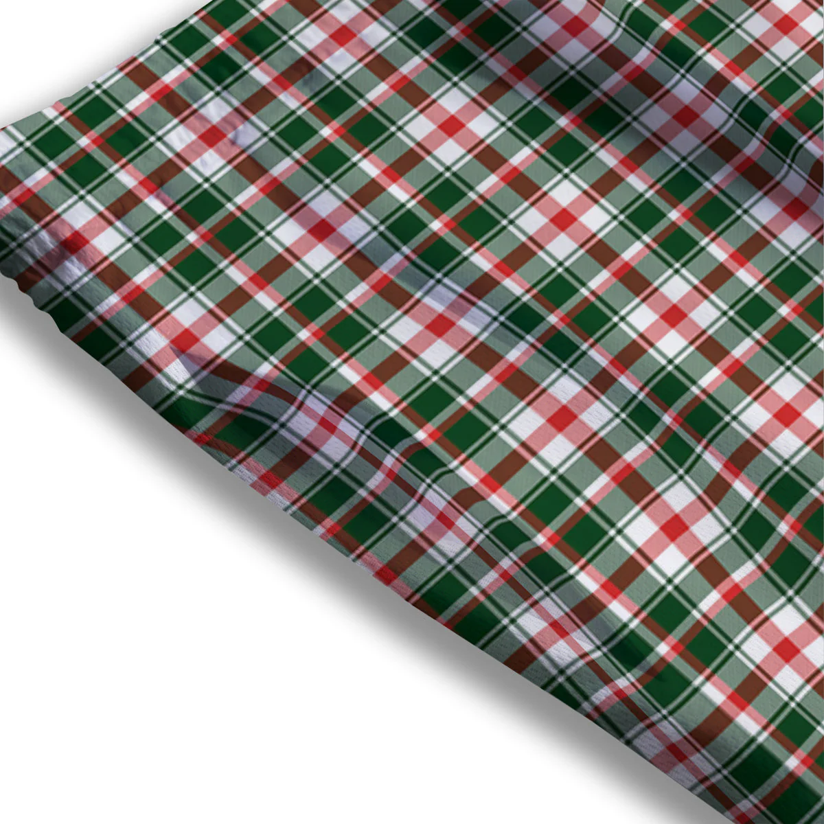 Madras Plaid Christmas Print Mesh Shorts - Image 3