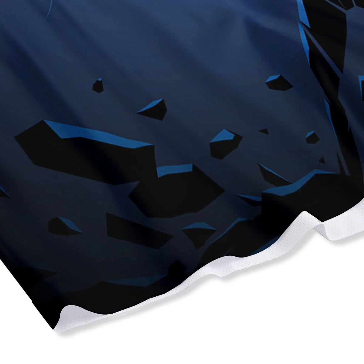Man And Blue Lightning Print Mesh Shorts - Image 4