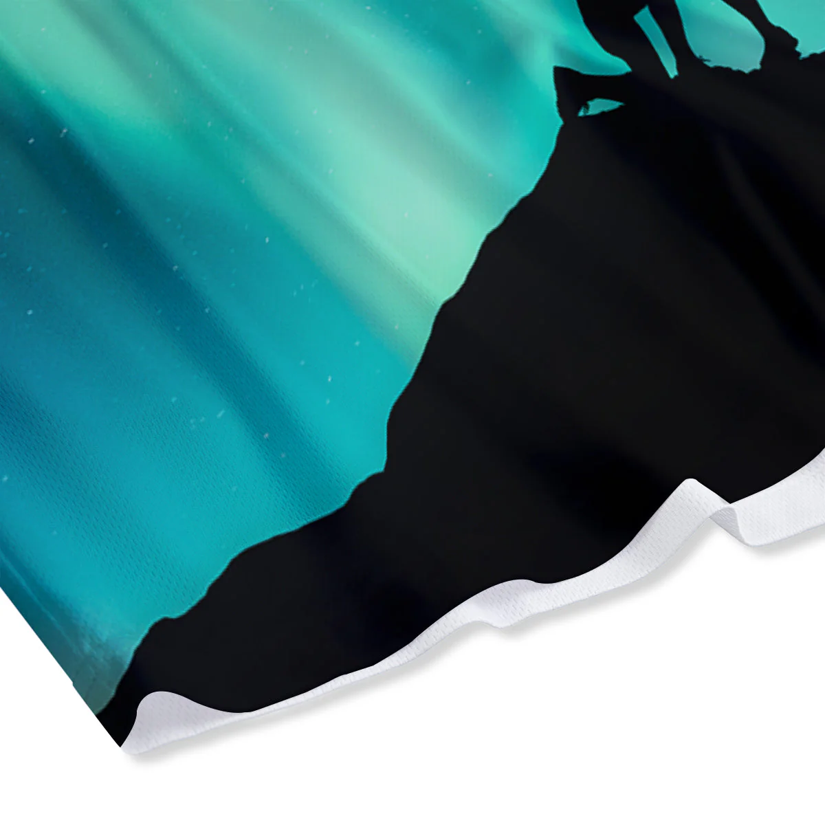 Man Making Marriage With Northern Lights Print Mesh Shorts - Image 4