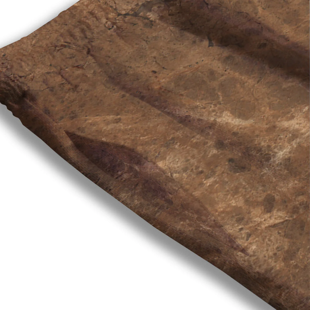 Marble Brown Beige Print Mesh Shorts - Image 3