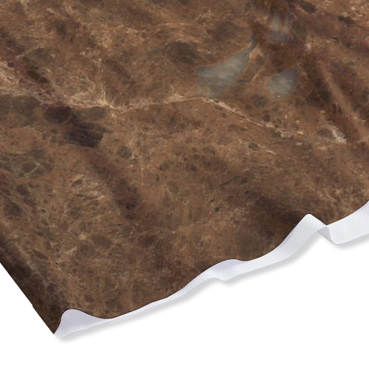 Marble Brown Beige Print Mesh Shorts - Image 4