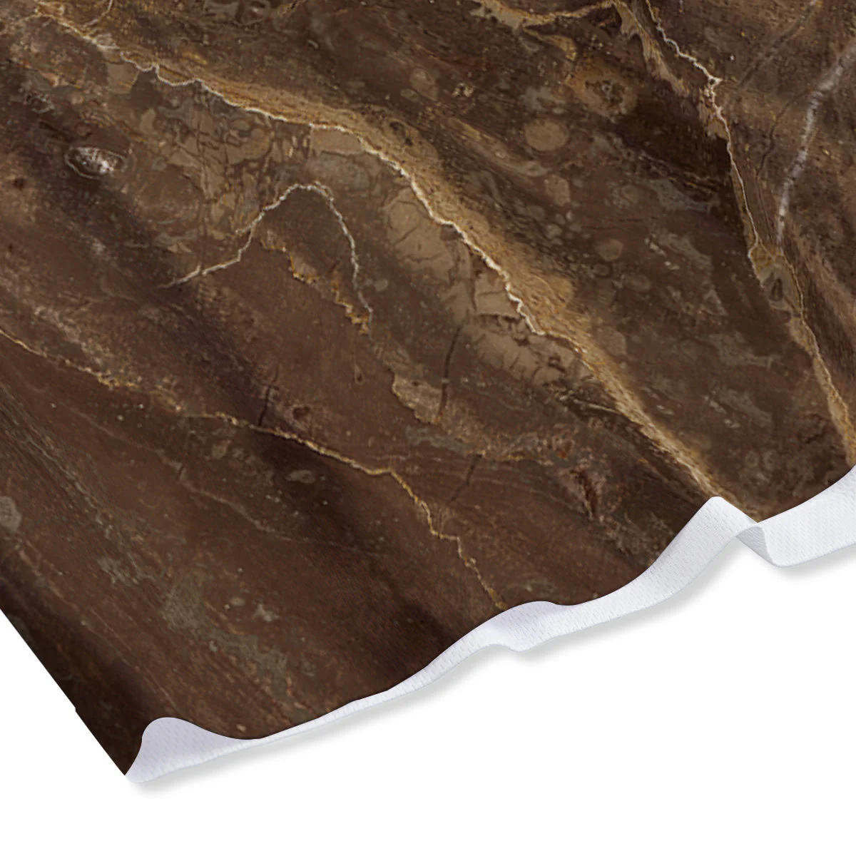 Marble Brown Print Mesh Shorts - Image 4