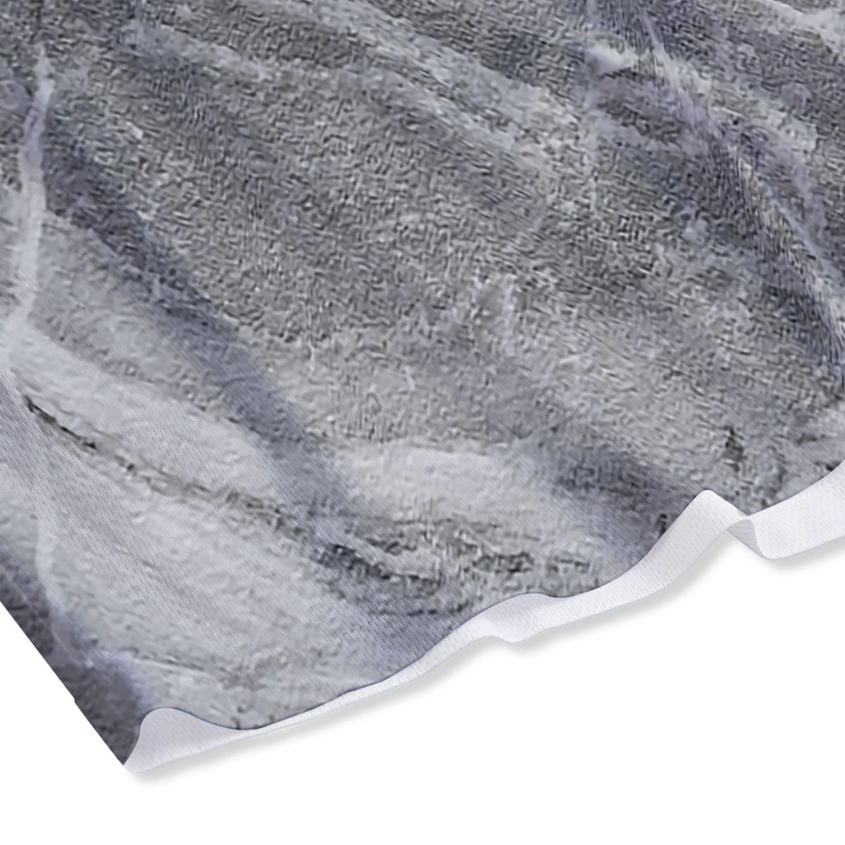 Marble Grey Print Mesh Shorts - Image 4