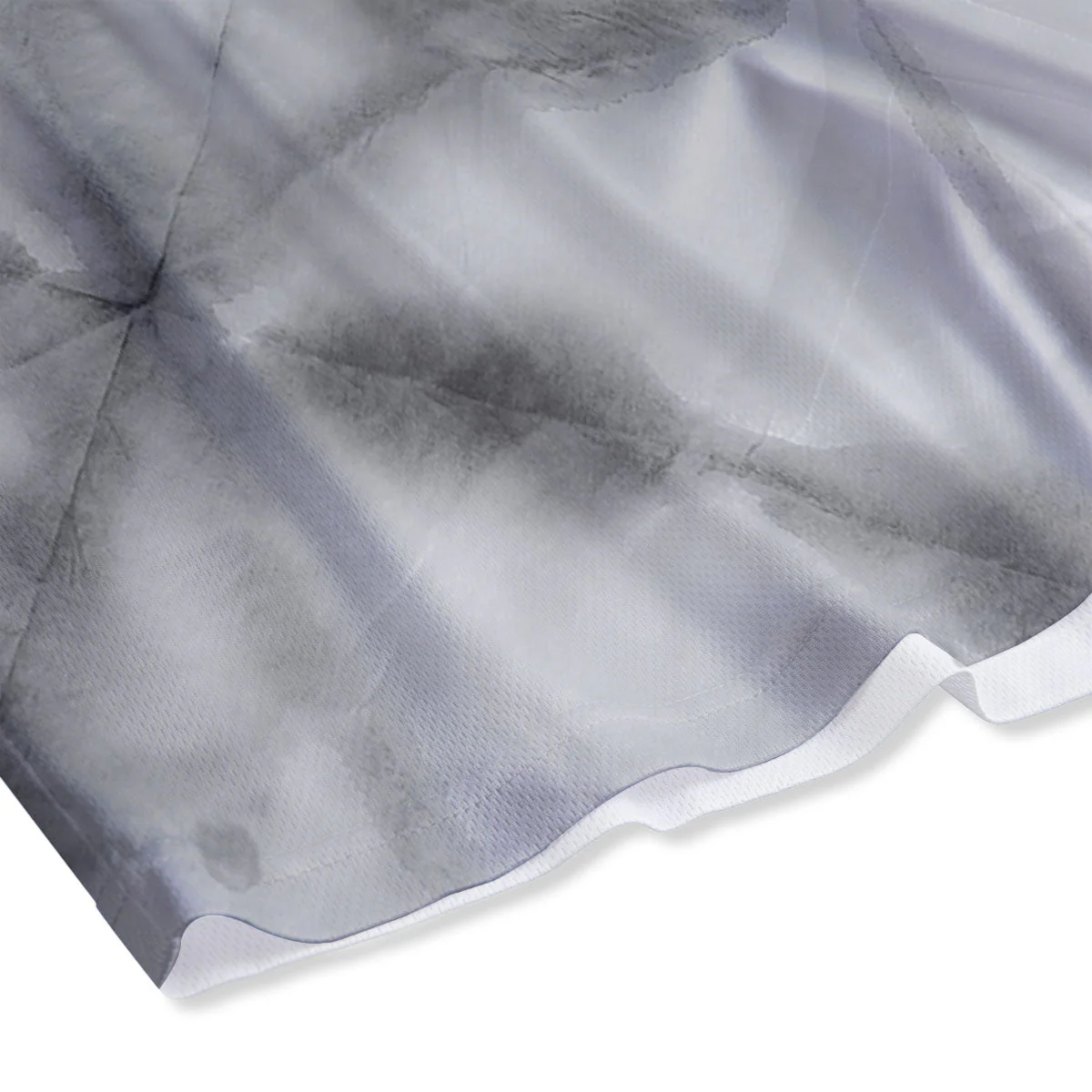 Marble Silver Grey Print Pattern Mesh Shorts - Image 4