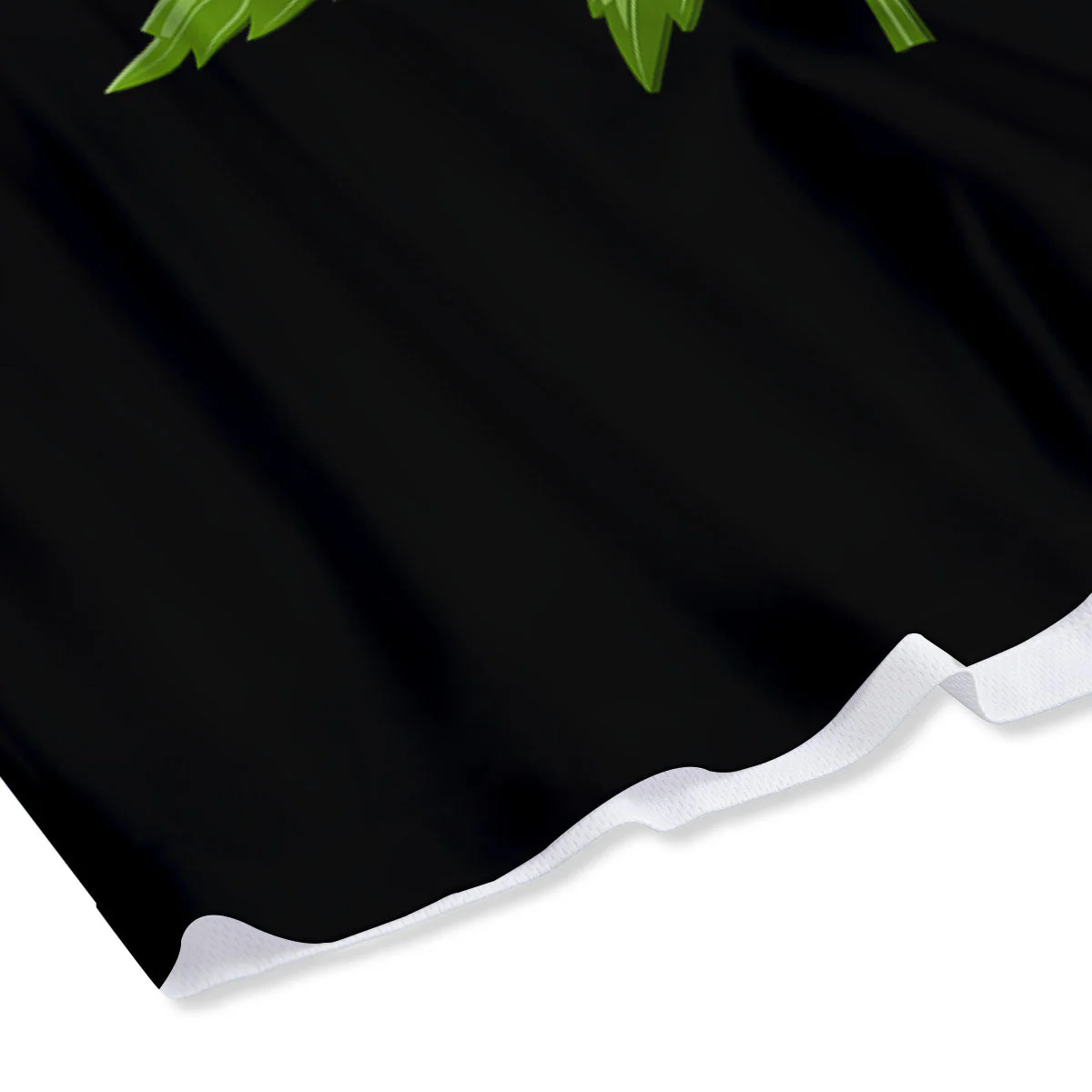 Marijuana Leaf Green Print Mesh Shorts - Image 4