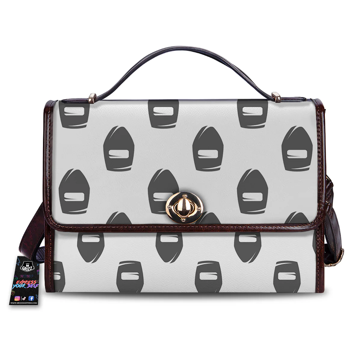 Mask Welding Print Pattern Women's Satchel Bag